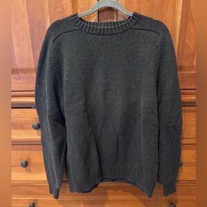 Lands’ End Men’s Dark Gray Crewneck Sweater Size L 42–44